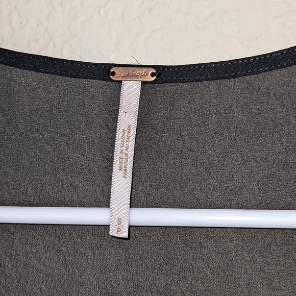 Free People Black Ruffle Tiered Modal Flowy Shacket Vest - Picture 5 of 7